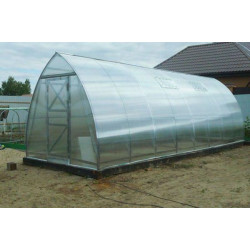 Теплица ФЕРМЕР-5,0 2021 с дверью, на фундамент, 5,0х2,77х14,9м