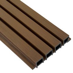 Фасадная реечная панель EasyDecking Ко-Экструзия 219х26х4000мм (тик) Фасадная реечная панель EasyDecking Ко-Экструзия 219х26х4000мм (тик)