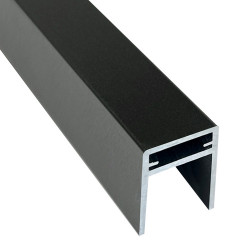 П-профиль EasyDecking Wood-X 35x25x3000 мм (черное дерево) П-профиль EasyDecking Wood-X 35x25x3000 мм (черное дерево)