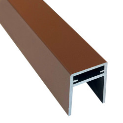 П-профиль EasyDecking Wood-X 35x25x3000 мм (коричневый) П-профиль EasyDecking Wood-X 35x25x3000 мм (коричневый)