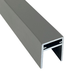 П-профиль EasyDecking Wood-X 35x25x3000 мм (серый) П-профиль EasyDecking Wood-X 35x25x3000 мм (серый)