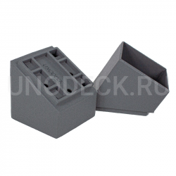 Крепление балясины наклонное (аллюминий), серый