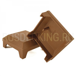 Крышка столба ограждения (аллюминий), Орех