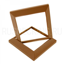 Рамка столба ограждения (аллюминий), Орех