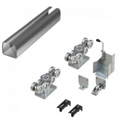 Система роликов и направляющих для балки х/к 138х144х6 L=8000мм