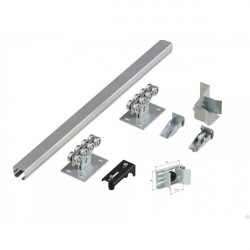 Система роликов и направляющих для балки х/к 71х60х3,5 L=6000мм