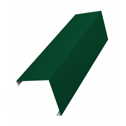 Декоративная накладка универсальная угловая Palermo 80х80 0,45 PE RAL 6005