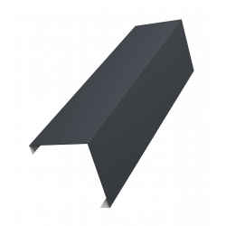 Декоративная накладка на столб угловая 0,45 Drap TX RAL 7024 Milan/Tokyo