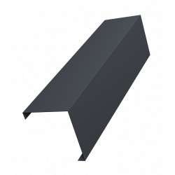 Декоративная накладка универсальная угловая Palermo 80х80 0,45 PE double RAL 7024