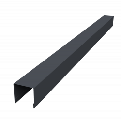 Планка вертикальная лицевая Palermo 0,45 PE double RAL 7024