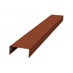 Крышка 30х15 Texas 0.5 Satin Matt RAL 8004 Крышка 30х15 Texas 0.5 Satin Matt RAL 8004